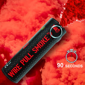 WP40 WIRE-PULL SMOKE GRENADE - RED