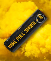 WP40 WIRE-PULL SMOKE GRENADE -YELLOW